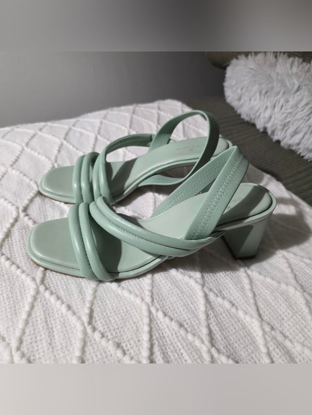 Mint Green Caslon Sandals